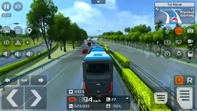 Bus Simulator Indonesia Gameplay Part 1 Extreme Speed Bus Drive In Rainy Day BUSSID New Update 9 29 screenshot